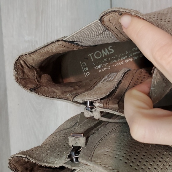 Toms Women Majorca Ankle Heels Boots shoes sz 8.5 - Picture 5 of 13